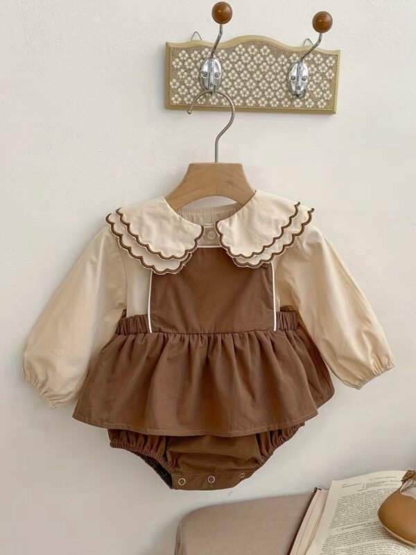 Princess Doll Collar Romper Dress Set