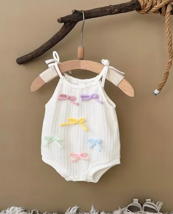 Sunny Bow Sleeveless Camisole Romper