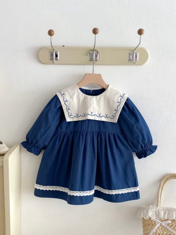 Royal Charm Large Collar Princess Dress