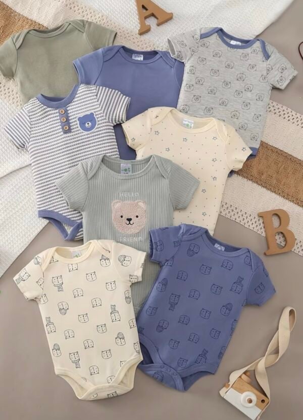 Cartoon Comfort Short-Sleeve Bodysuit