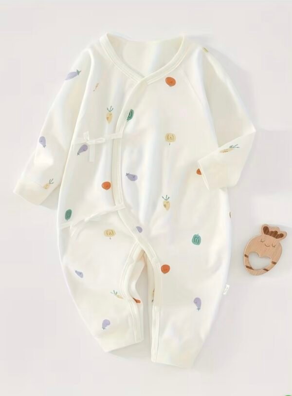 Fruit & Veggie Print Baby Onesie