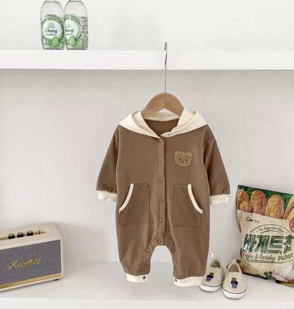 Little Bear Hooded Baby Romper
